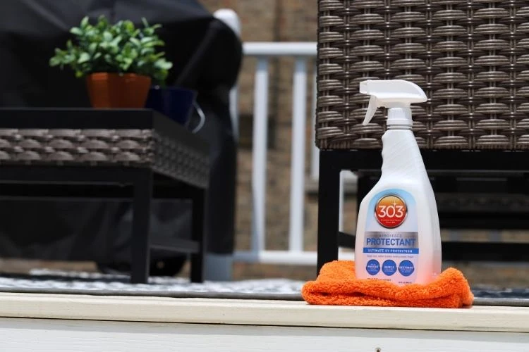Aerospace Protectant beside outdoor furniture