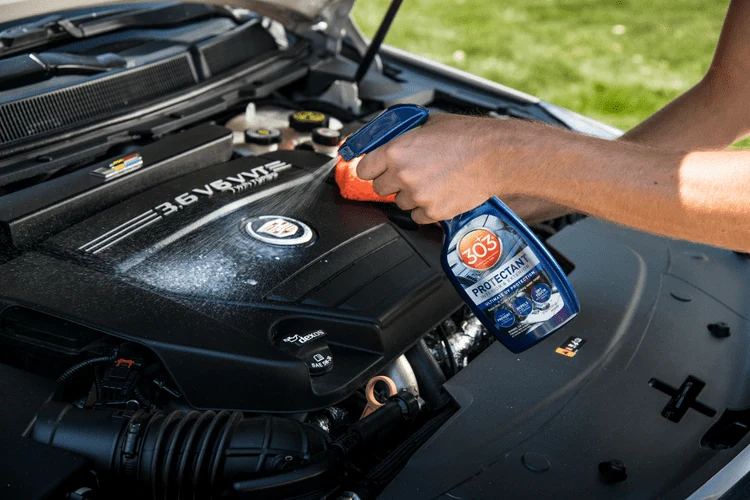 303 Automotive Protectant in use